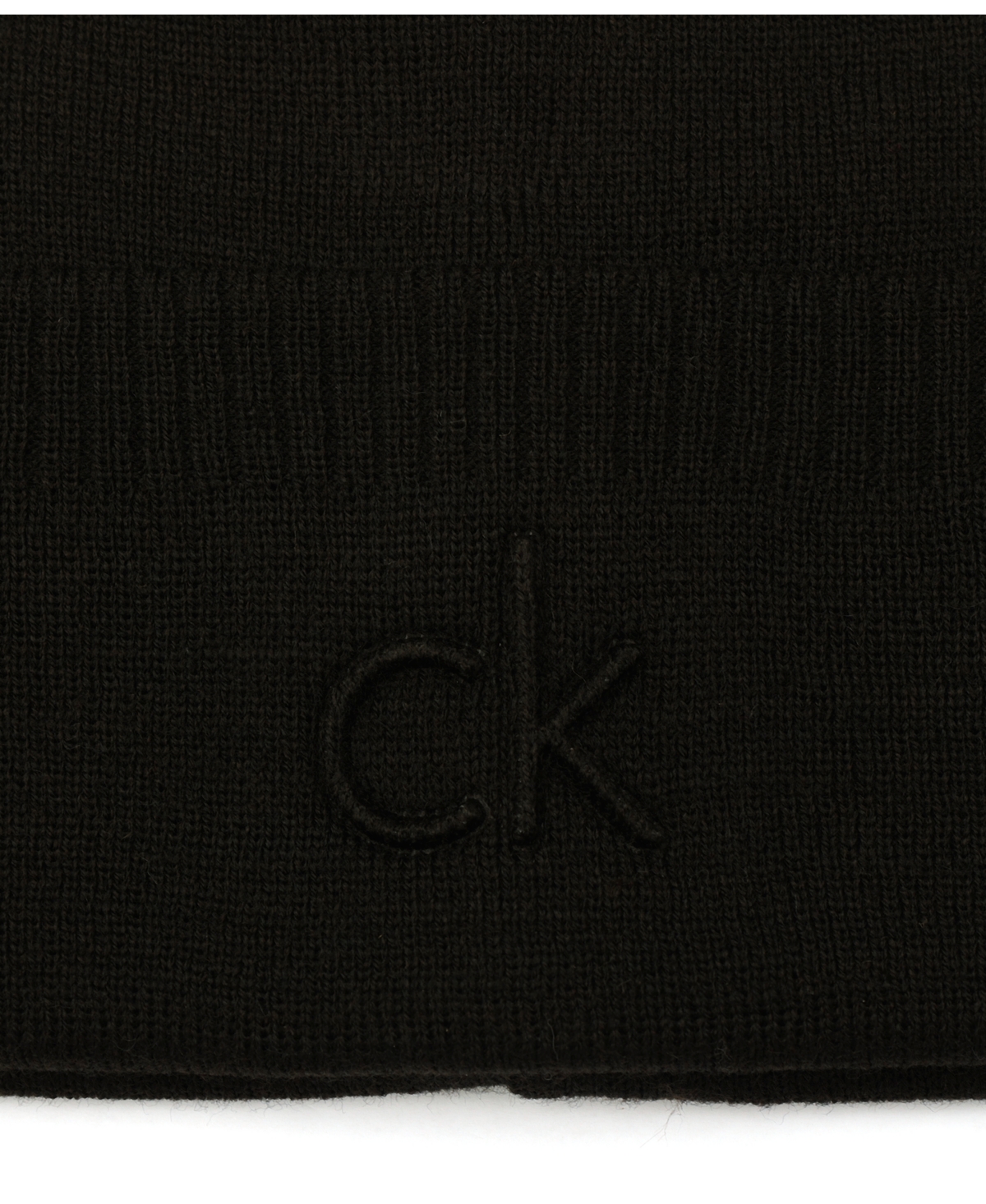 Calvin Klein Men's Embossed Logo Cuff Hat In Black