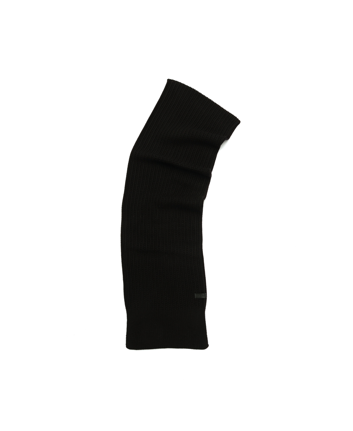 Calvin Klein Men's Links Ribbed Knit Scarf In Black