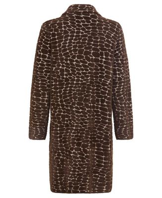 Women's Longline Modern Animal Feather Coatigan