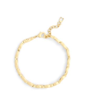 Gold Beveled Signature C Link Bracelet