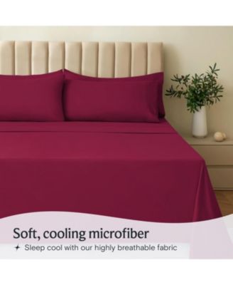 3-PC Silky Soft Cooling Deep Pocket Sheet Set, TwinXL
