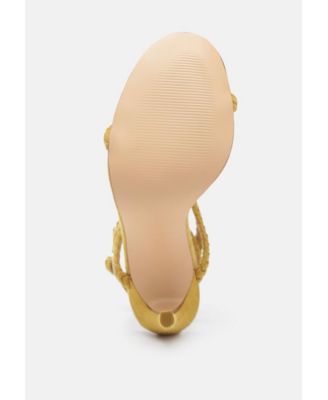 Womens Sherri Ankle Braided Strap High Heel