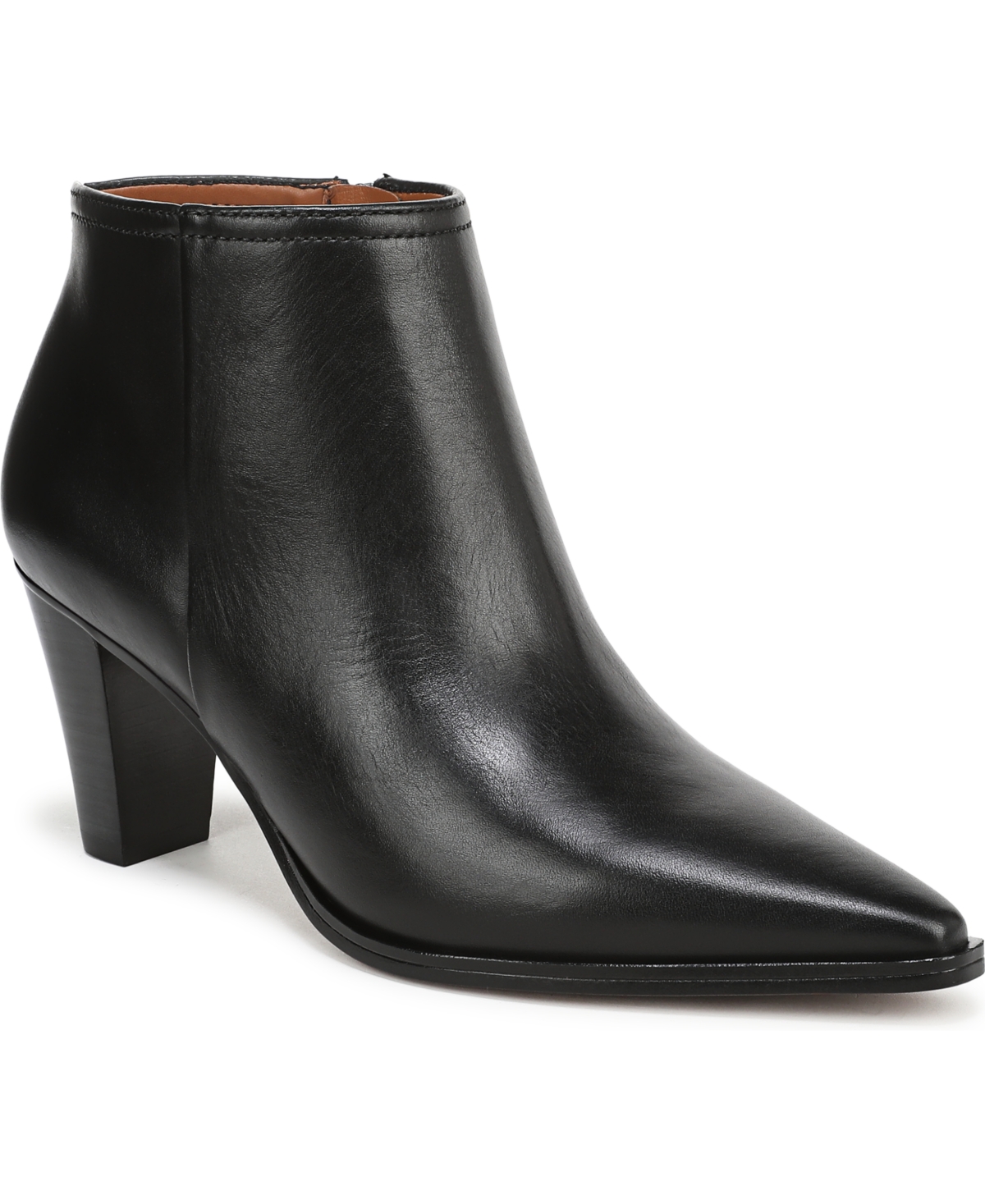 Franco Sarto Women's Josiah Pointed Toe Zip Short Boots In Black