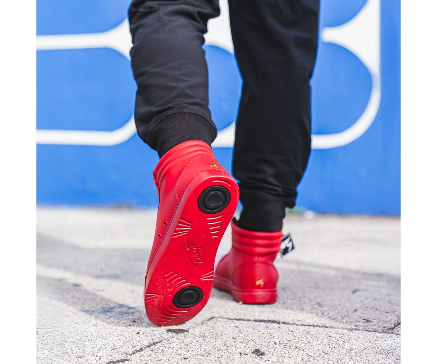 Женские кроссовки Fuego Red High-top, цвет: Красный — фото 10
