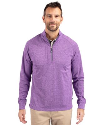 Men's Adapt Eco Knit Heather Quarter Zip Pullover