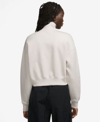 Sportswear Women's Phoenix Fleece Quarter-Zip Cropped Sweatshirt