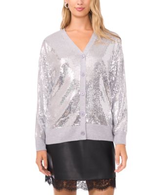 Vince Camuto - Women's Sequin Cardigan Sweater