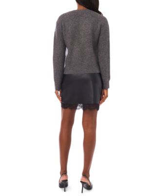 Women's Beaded Embroidery Cardigan Sweater