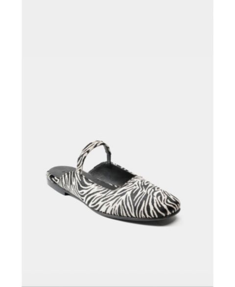 Женские балетки Dante Leather Ballerinas Mara Zebra, цвет: Зебра