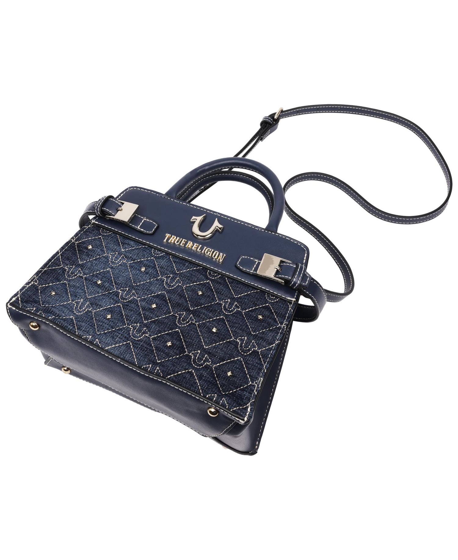 Studded Denim Tote