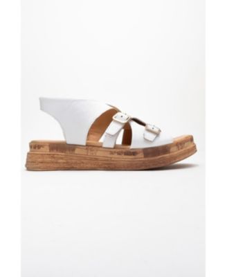 Levine Leather Buckled Side-Zip Sandal (Women)