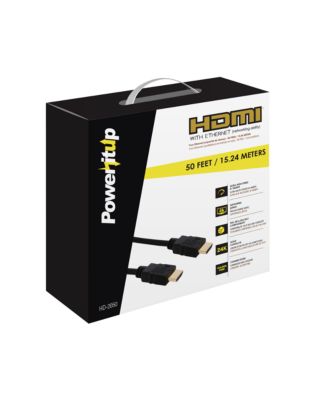 Power It Up 50 ft. HDMI v2.0 Cable with Ethernet (2-Pack)