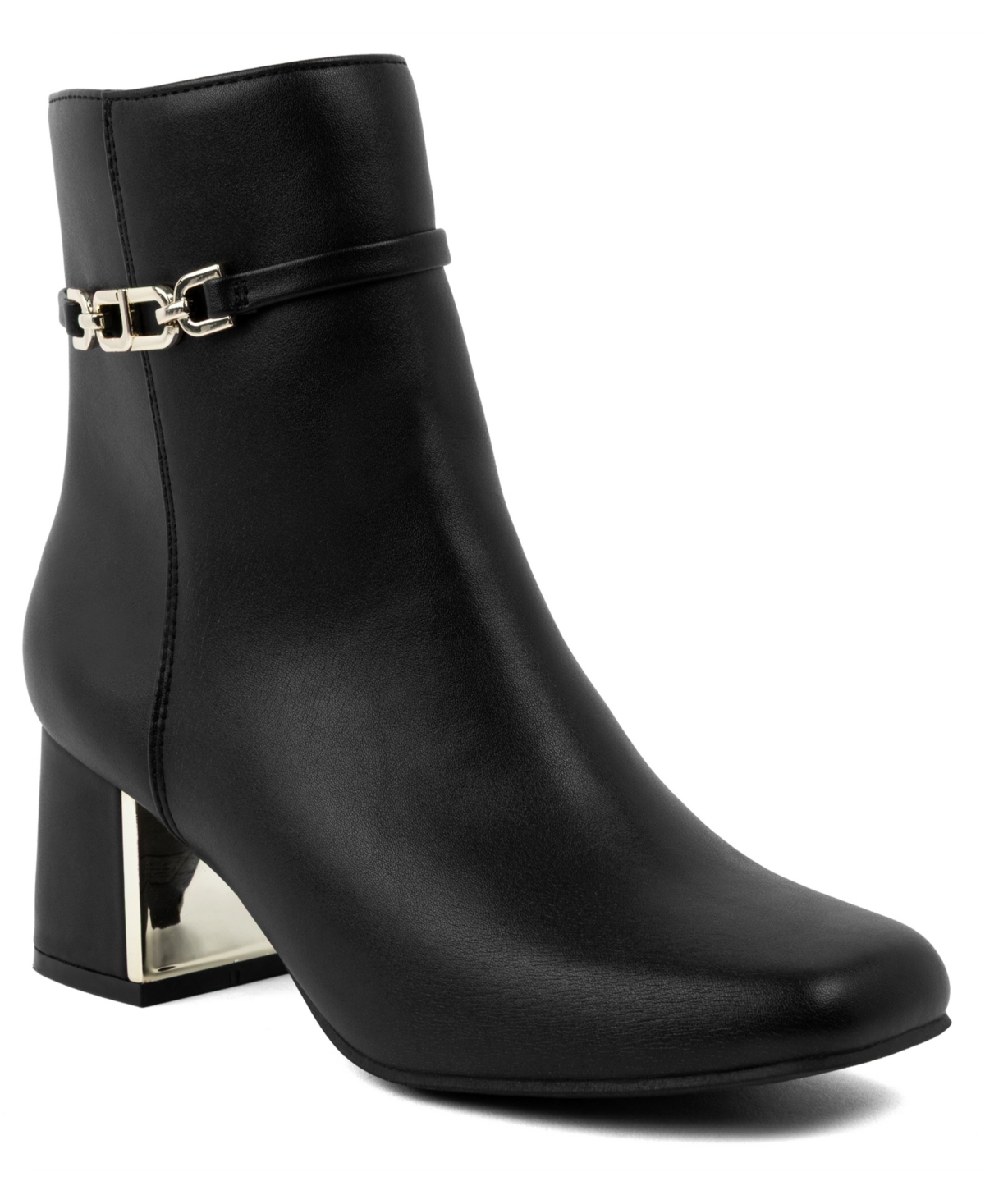 Jones New York Women's Durling Block Heel Booties In Animal Print