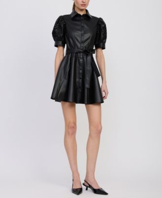 Women's Nelly Collared Mini Shirt Dress