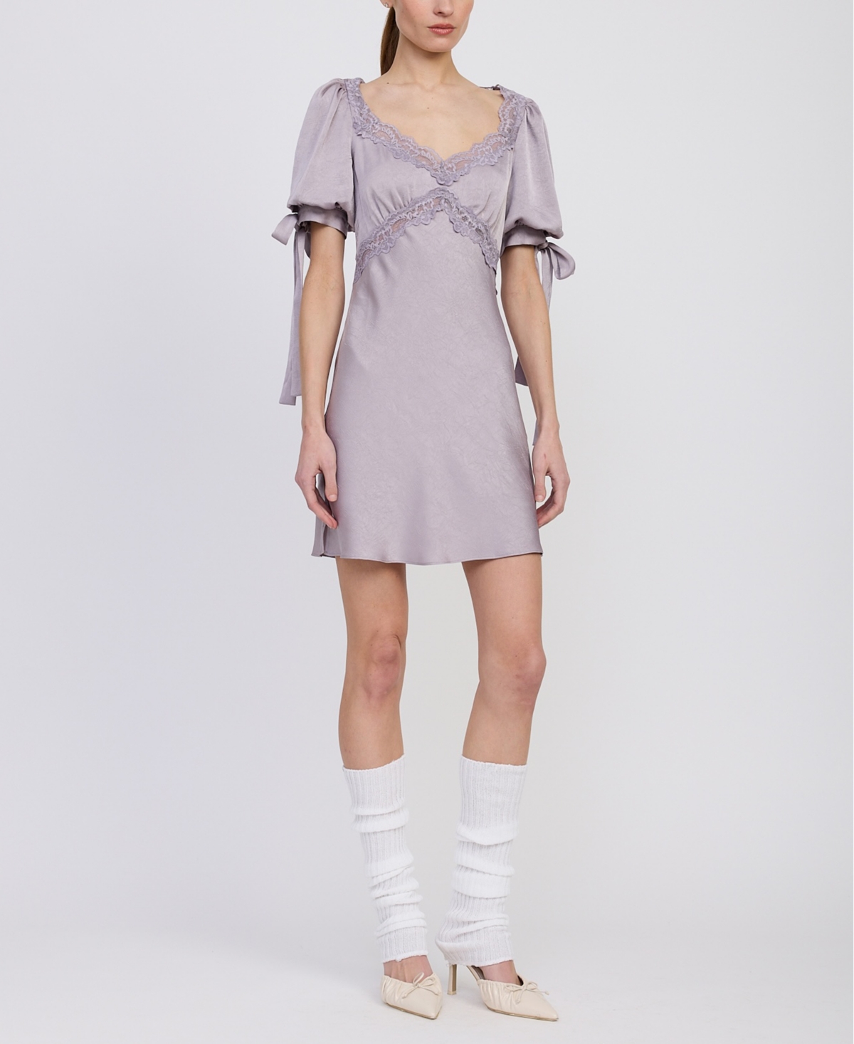 En Saison Women's Aracella Scoop Neck A-line Mini Dress