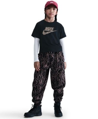 Girls' 8-18 Boxy Animal-Print T-Shirt