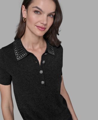 Women's Embellished Collar Sweater