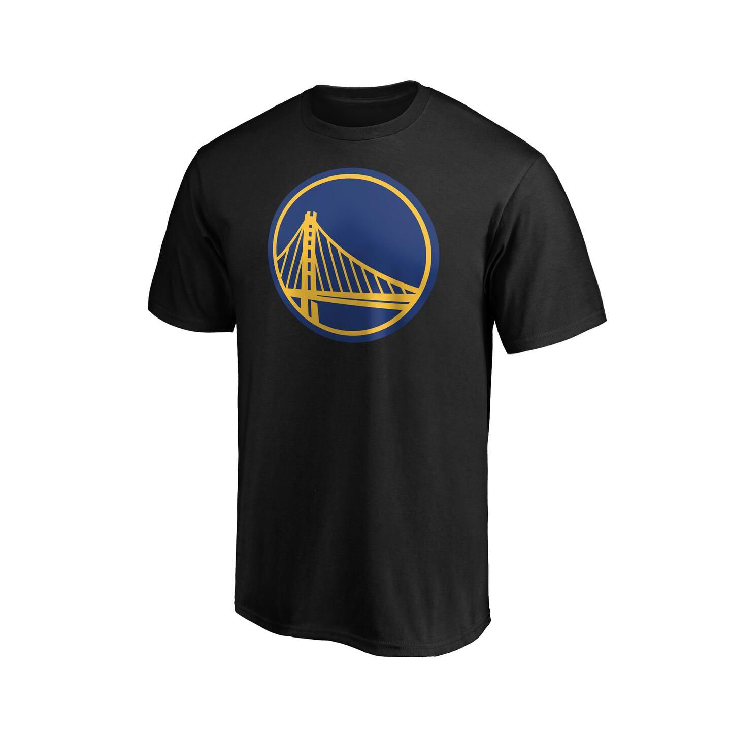 Мужская футболка Fanatics Mto Label Stephen Curry Black Golden State Warriors Playmaker Name & Number Logo — фото 3