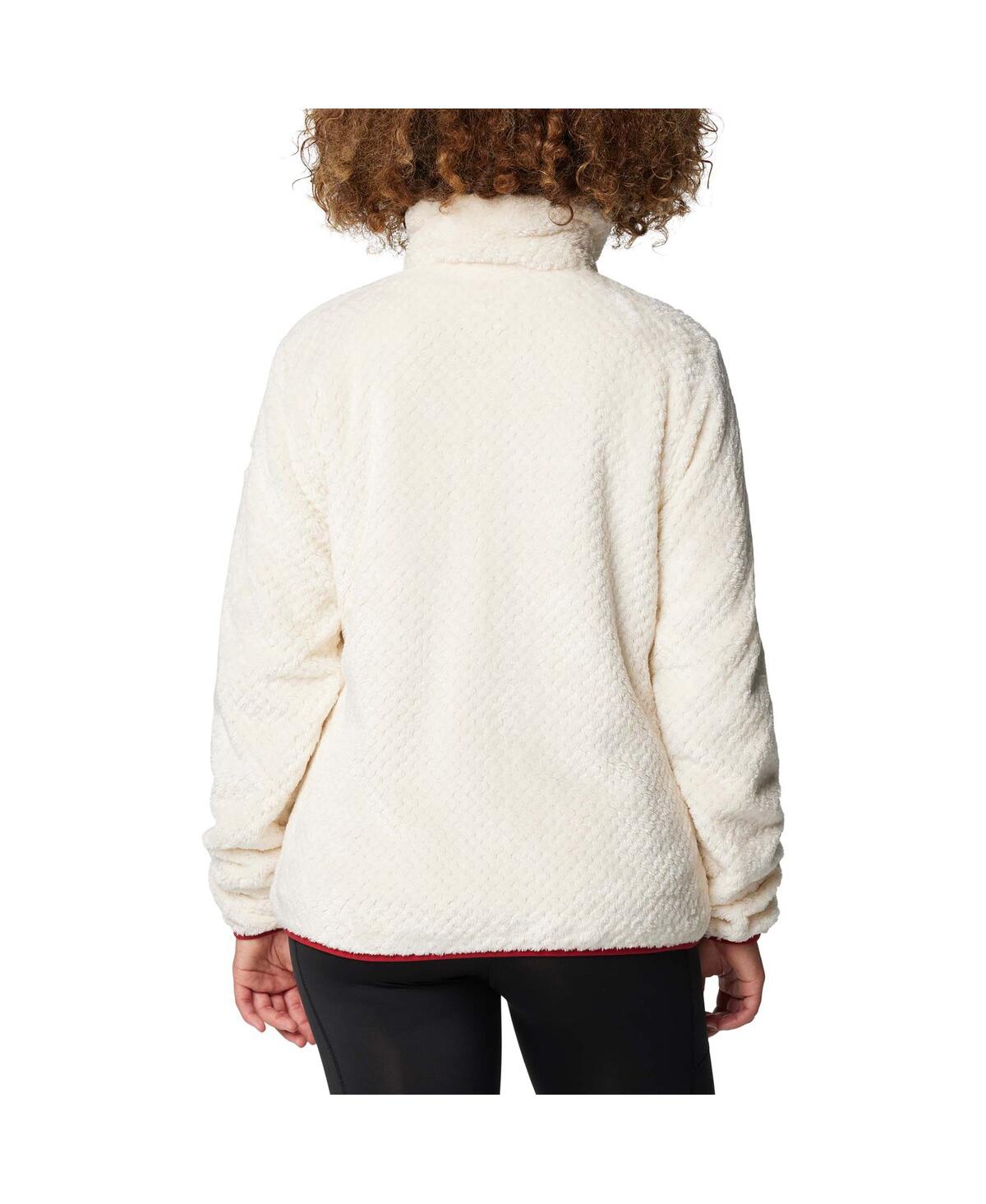 Columbia Women's Cream Alabama Crimson Tide Fireside Ii Sherpa Full-zip Jacket In Neutral