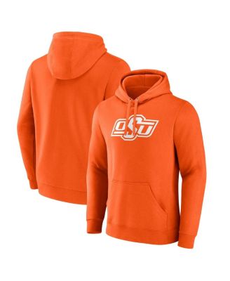 Fanatics - Men's Orange Oklahoma State Cowboys Applique Fleece Pullover Hoodie