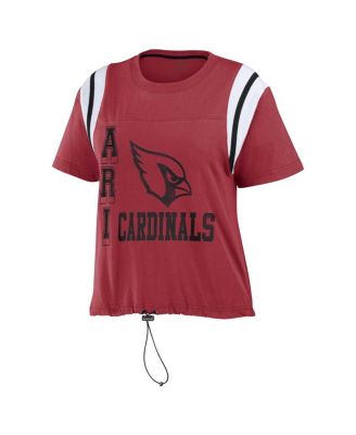 Women's Cardinal Arizona Cardinals Cinched Color Block T-Shirt