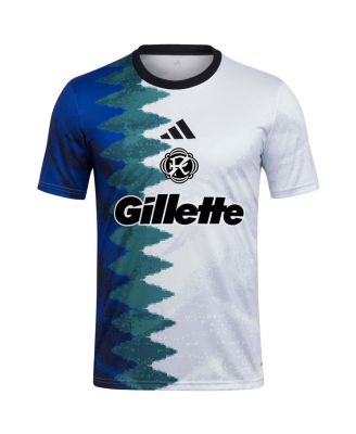 Men's White New England Revolution 2025 Gaming AEROREADY Pre-Match Jersey