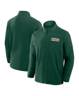 Fanatics - Men's Green Minnesota Wild Home Ice Fleece Full-Zip Jacket
