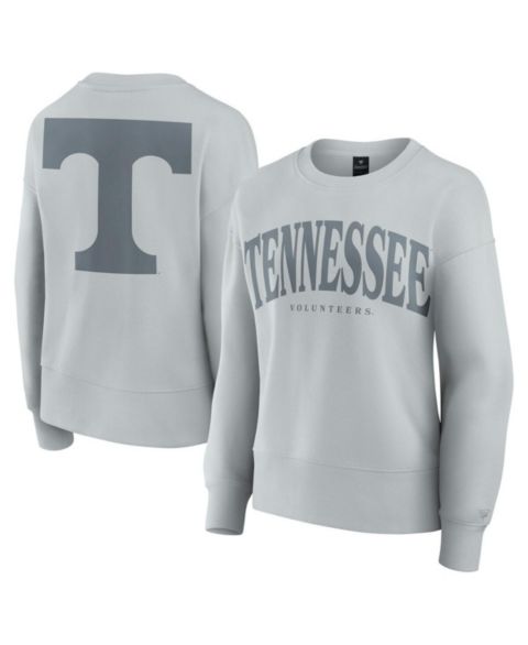 Женская толстовка Fanatics Gray Tennessee Volunteers Supersoft Flow Fleece Pullover