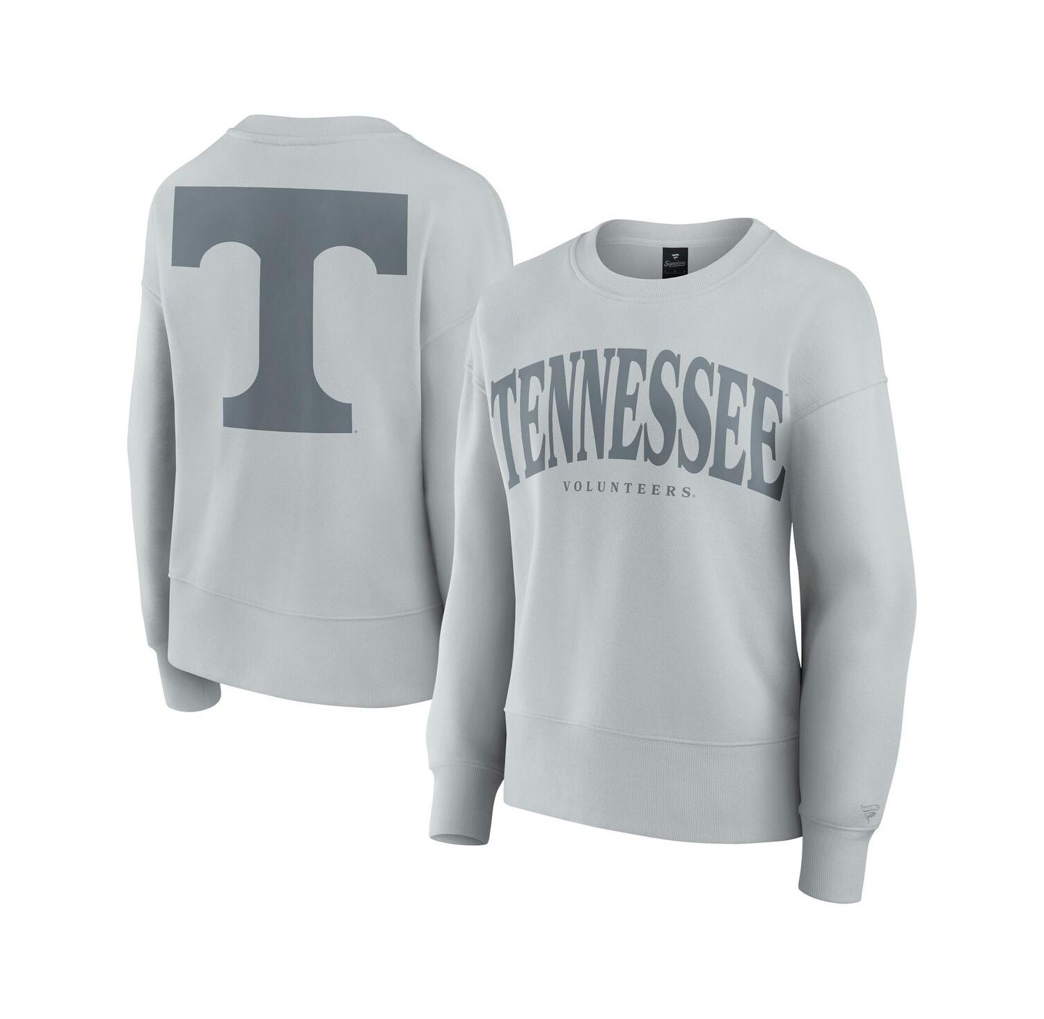 Women's Gray Tennessee Volunteers Supersoft Flow Fleece Pullover Sweatshirt