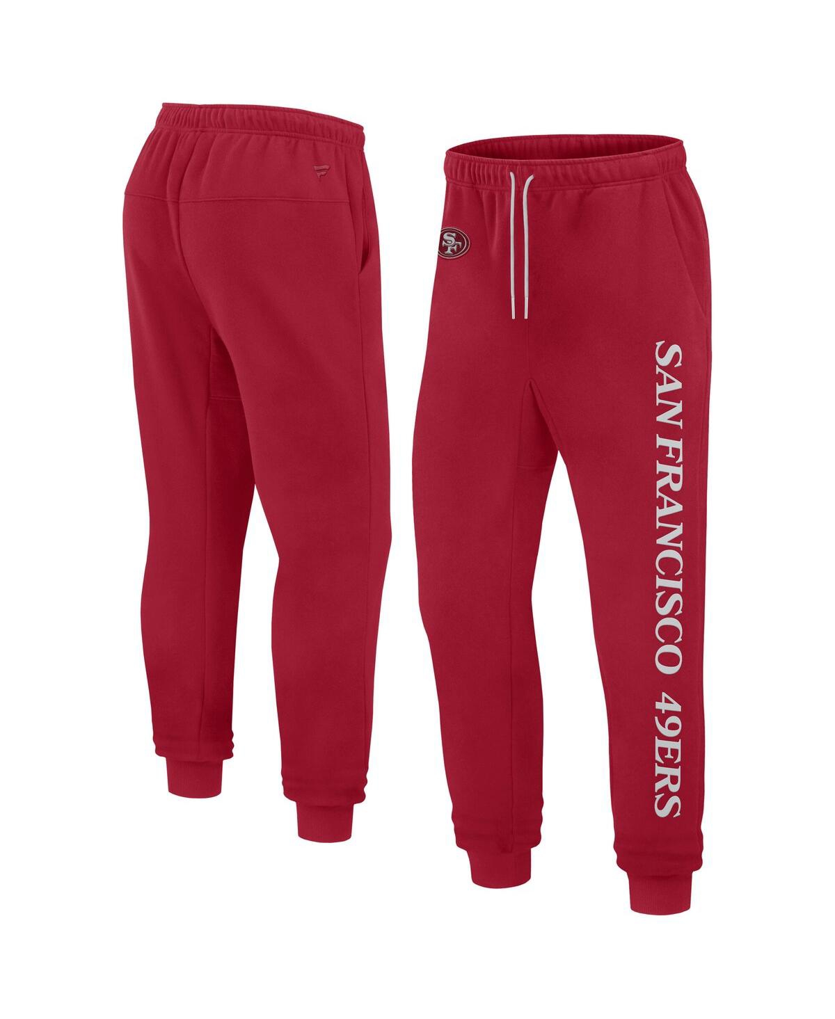 Fanatics Men's And Women's Scarlet San Francisco 49ers Elements Phenom Fleece Jogger Pants In Red