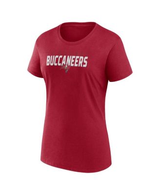 Women's Red Tampa Bay Buccaneers Lean T-Shirt