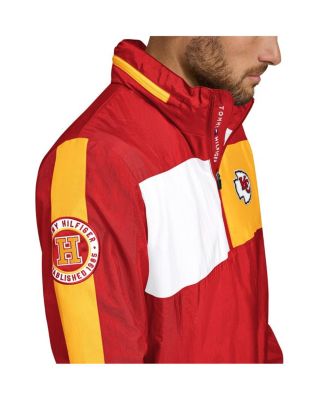 Men's Red Kansas City Chiefs Gael Lightweight Half-Zip Hoodie Jacket
