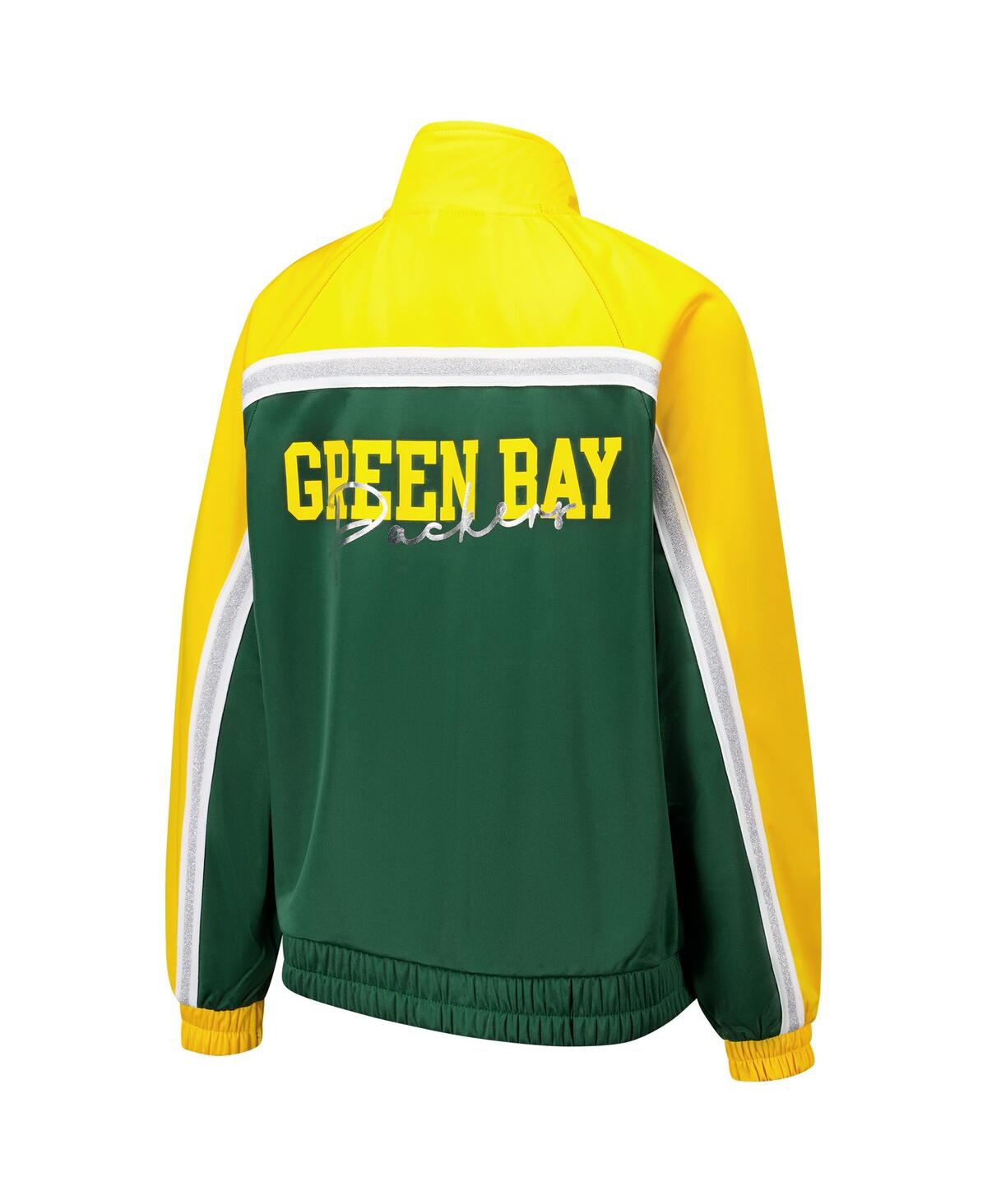G-iii 4her By Carl Banks Women's Green Bay Packers Post Game Full-zip Track Jacket In Green