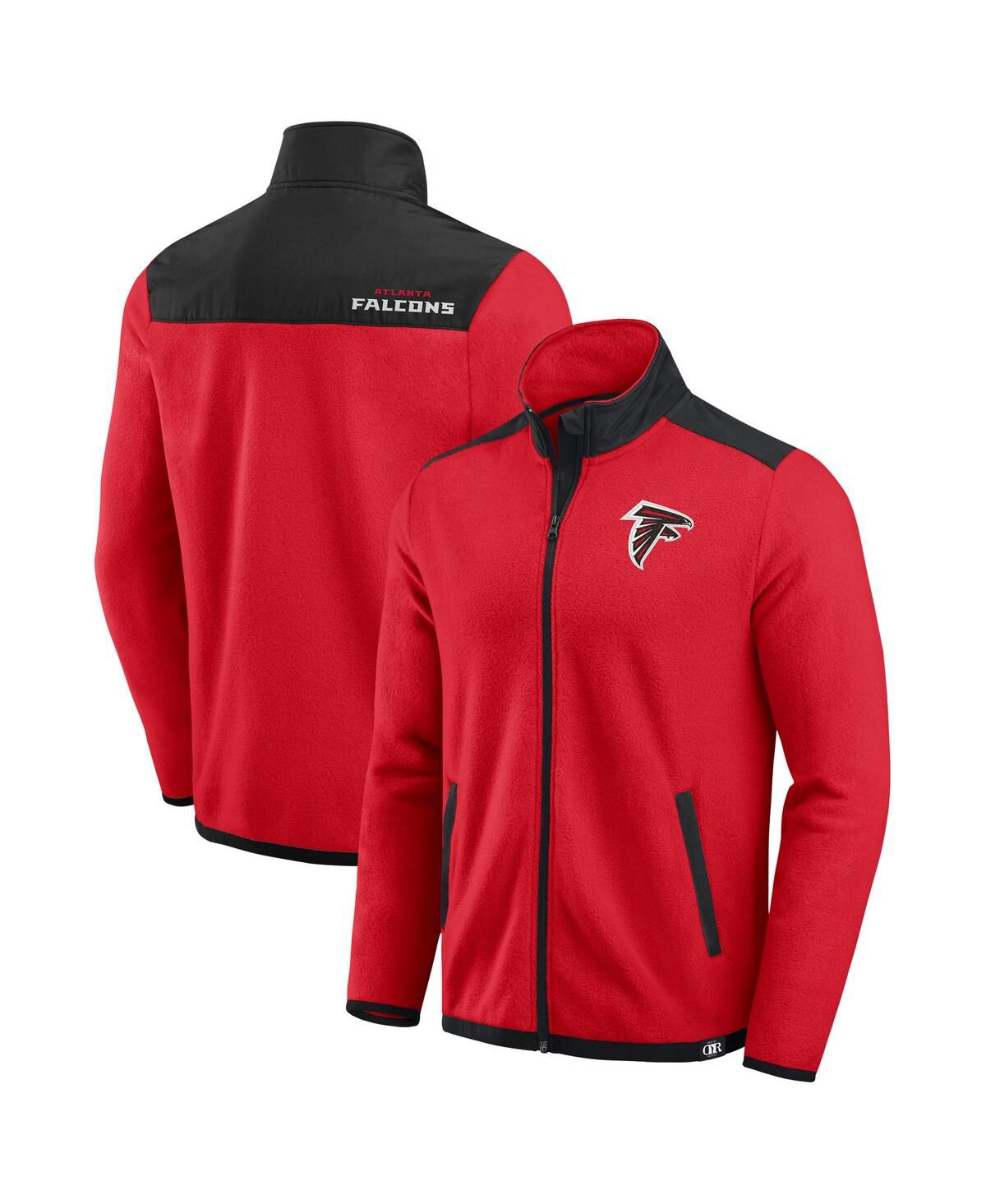 Мужская куртка из полар-флиса на молнии красного цвета Atlanta Falcons Color Block от Darius Rucker Collection by