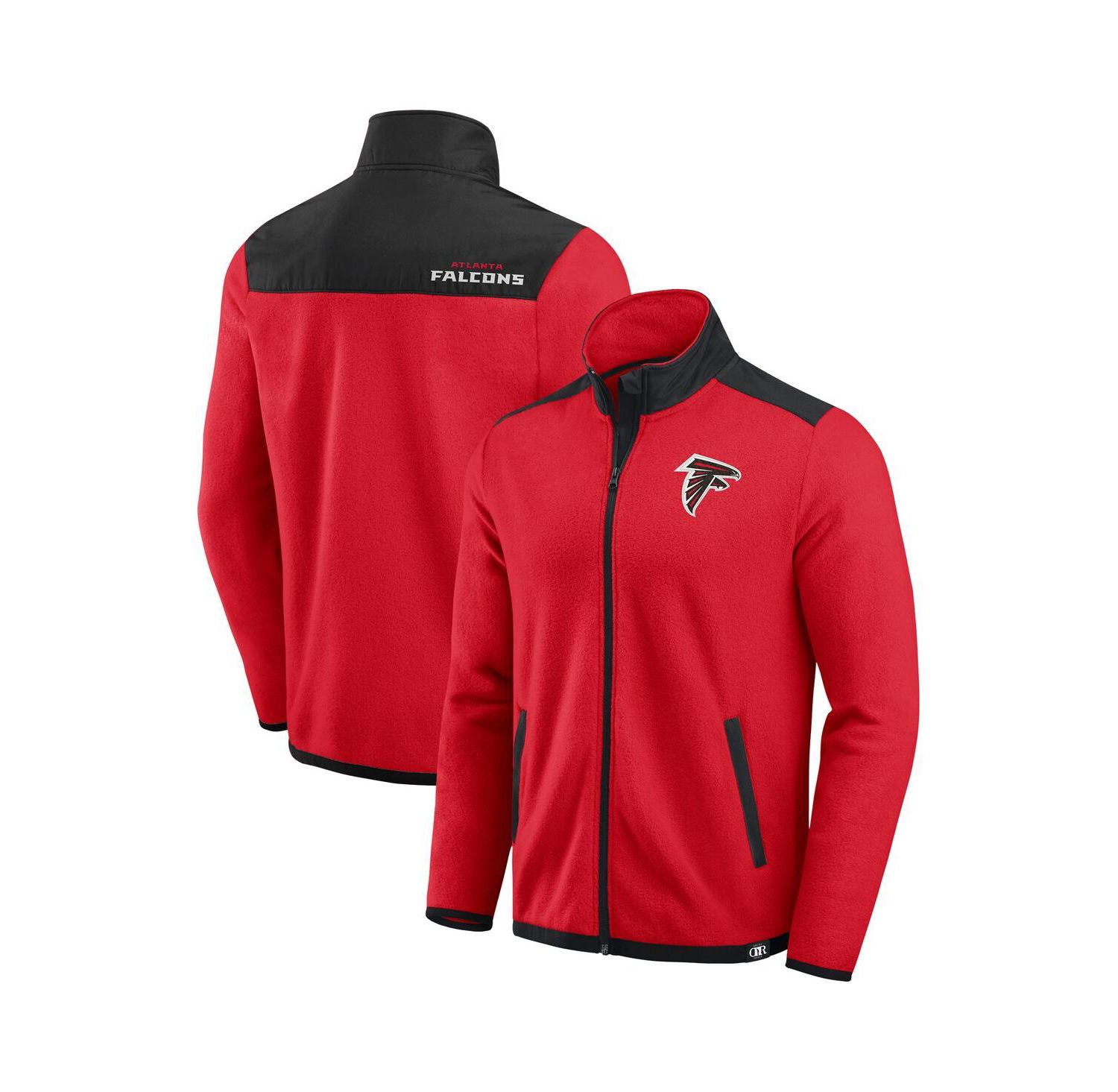 Darius Rucker Collection by Men's Red Atlanta Falcons Color Block Polar Fleece Full-Zip Jacket