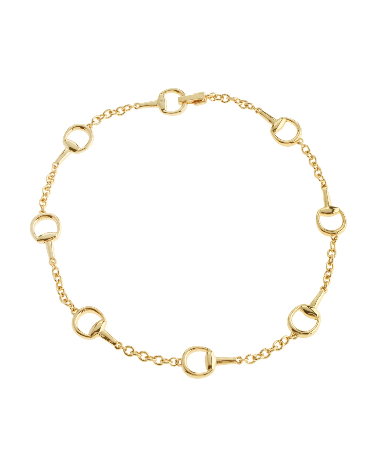 Steve Madden Gold Collegiate Link Strand Necklace In Gold