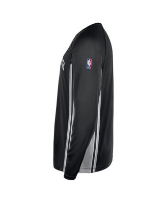 Men's Black San Antonio Spurs 2025/26 Authentic Pre-Game Legend Dri-FIT Long Sleeve Shooting Shirt