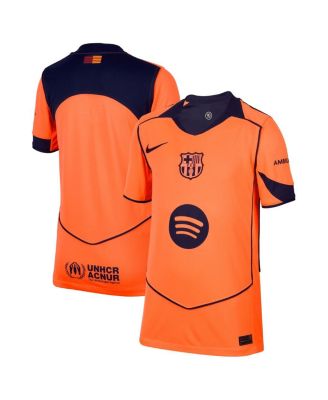 Nike - Big Boys and Girls Orange Barcelona 2025/26 Third Replica Jersey