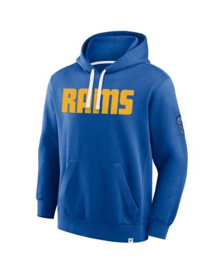 Men's Royal Los Angeles Rams New Horizons Heritage Pullover Hoodie