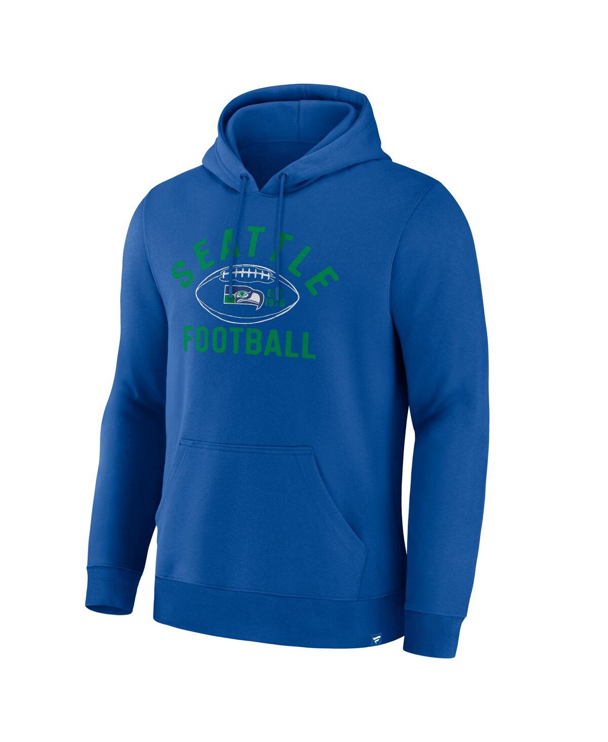 Fanatics Men's Royal Seattle Seahawks Fumblerooski Legacy Pullover Hoodie