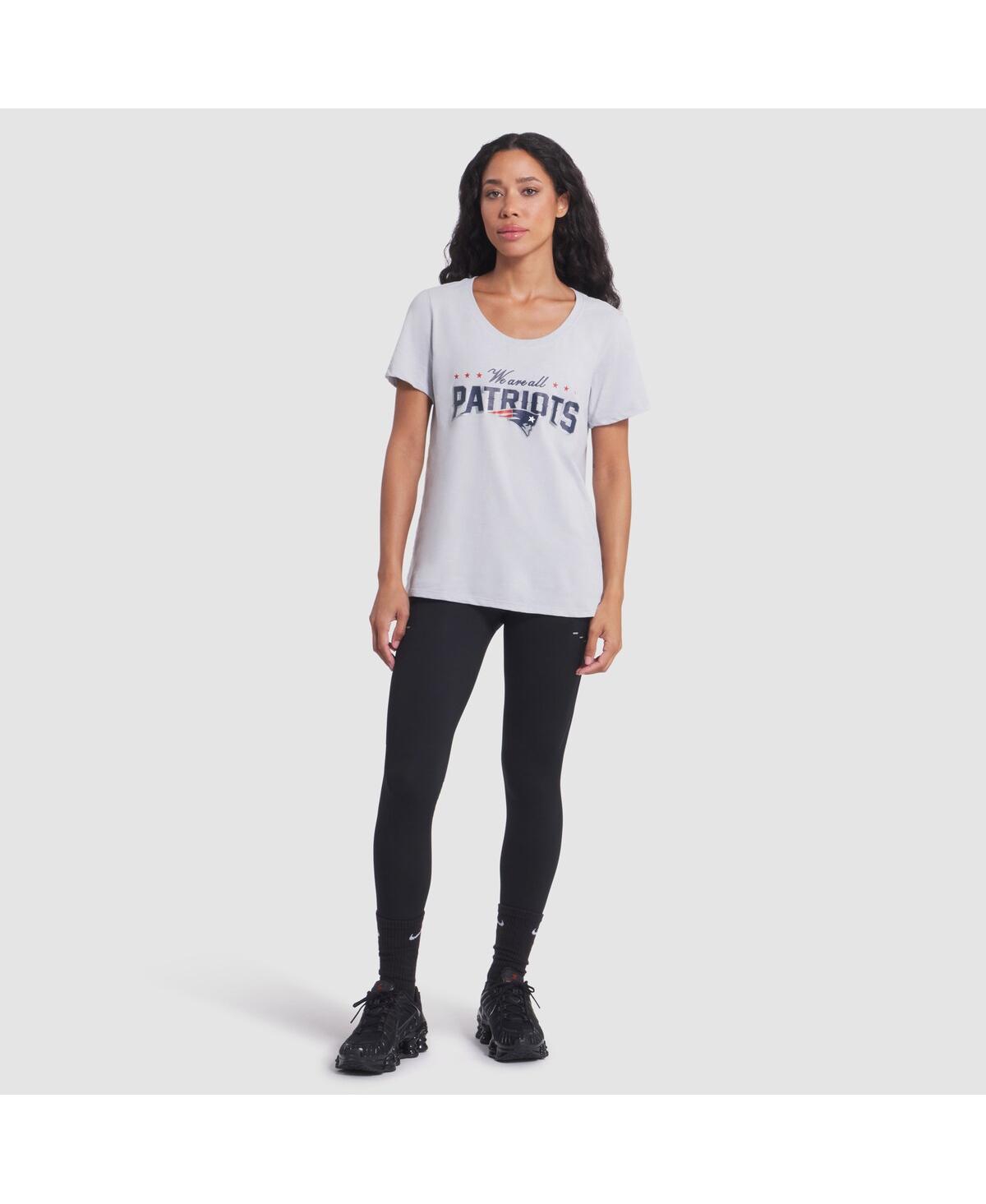 Nike Women's Silver New England Patriots 2025 Rivalries Collection Slub Dri-fit T-shirt In White