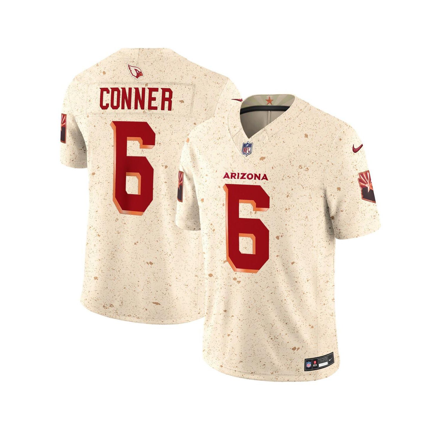 Men's James Conner Natural Arizona Cardinals 2025 Rivalries Collection Limited Jersey