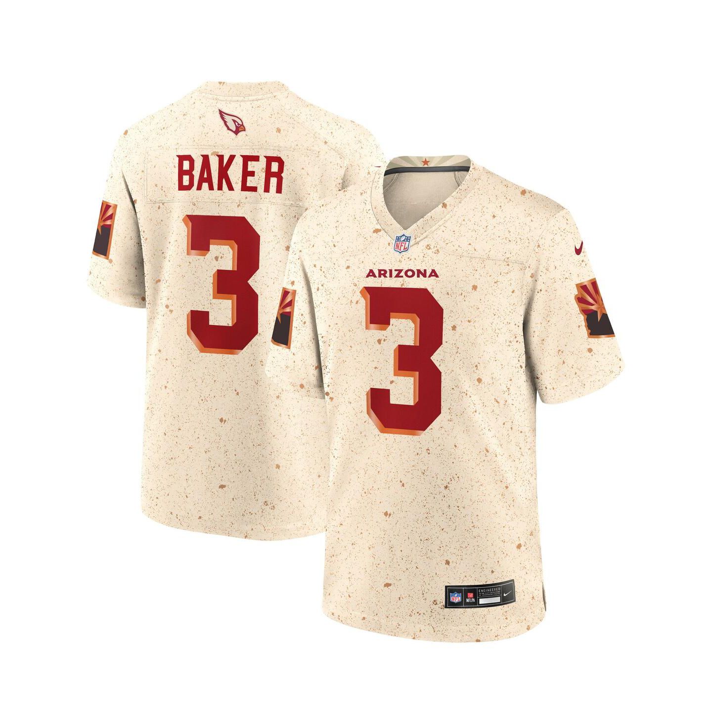 Мужской топ Nike Budda Baker Natural Arizona Cardinals 2025 Rivalries Collection Game Jersey — фото 1