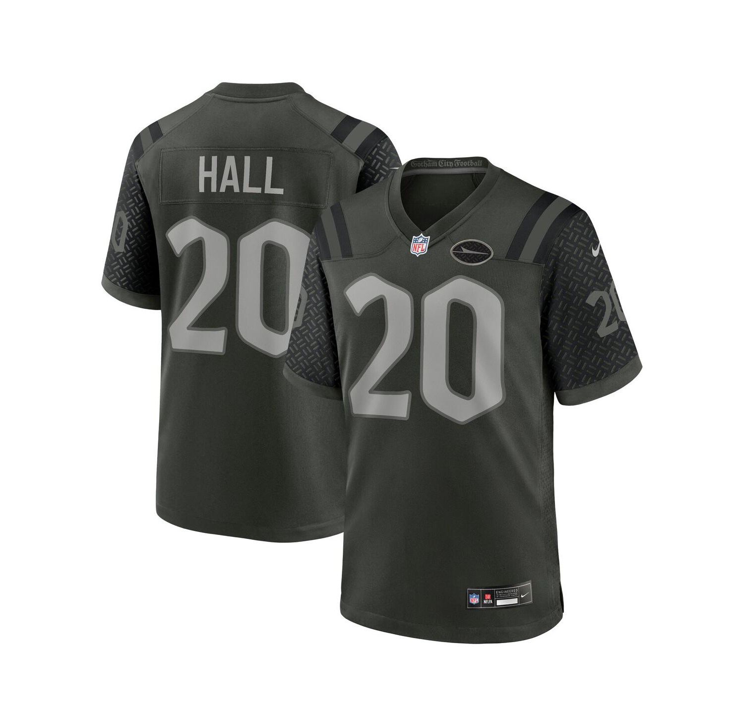 Men's Breece Hall Gotham Green New York Jets 2025 Rivalries Collection Game Jersey
