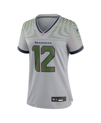 Women's 12s&nbsp;Wolf Gray Seattle Seahawks 2025 Rivalries Collection Game Jersey