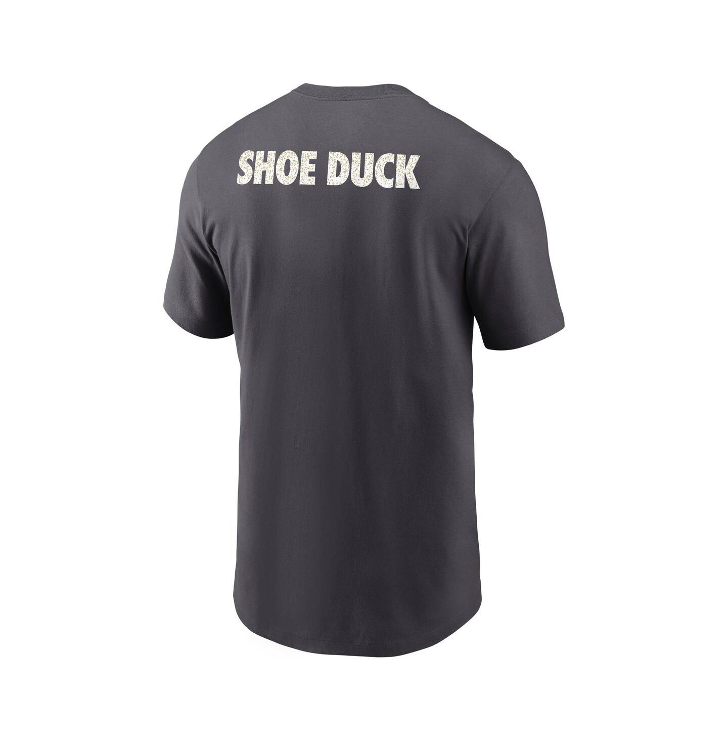 Мужская футболка Nike Anthracite Oregon Ducks Shoe Duck Unstoppable Force Dri-FIT — фото 3