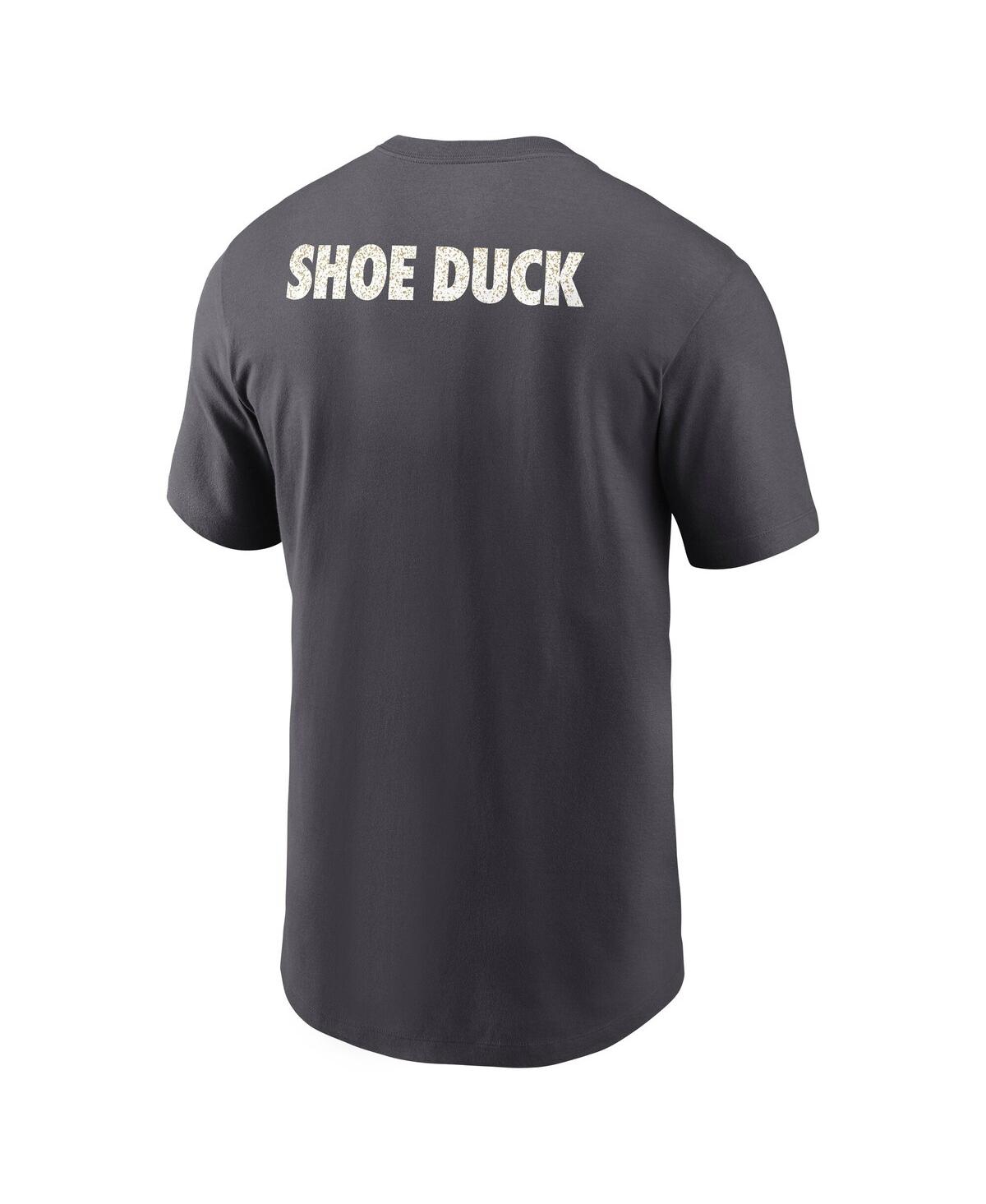 Nike Men's Anthracite Oregon Ducks Shoe Duck Unstoppable Force Dri-fit T-shirt In Gray