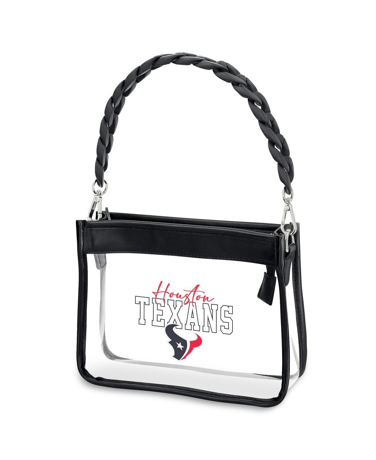 Wear By Erin Andrews Houston Texans Plastic Chain Mini Crossbody In Transparent