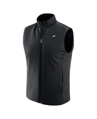 Men's Black Philadelphia Eagles Front Office Full-Zip Vest