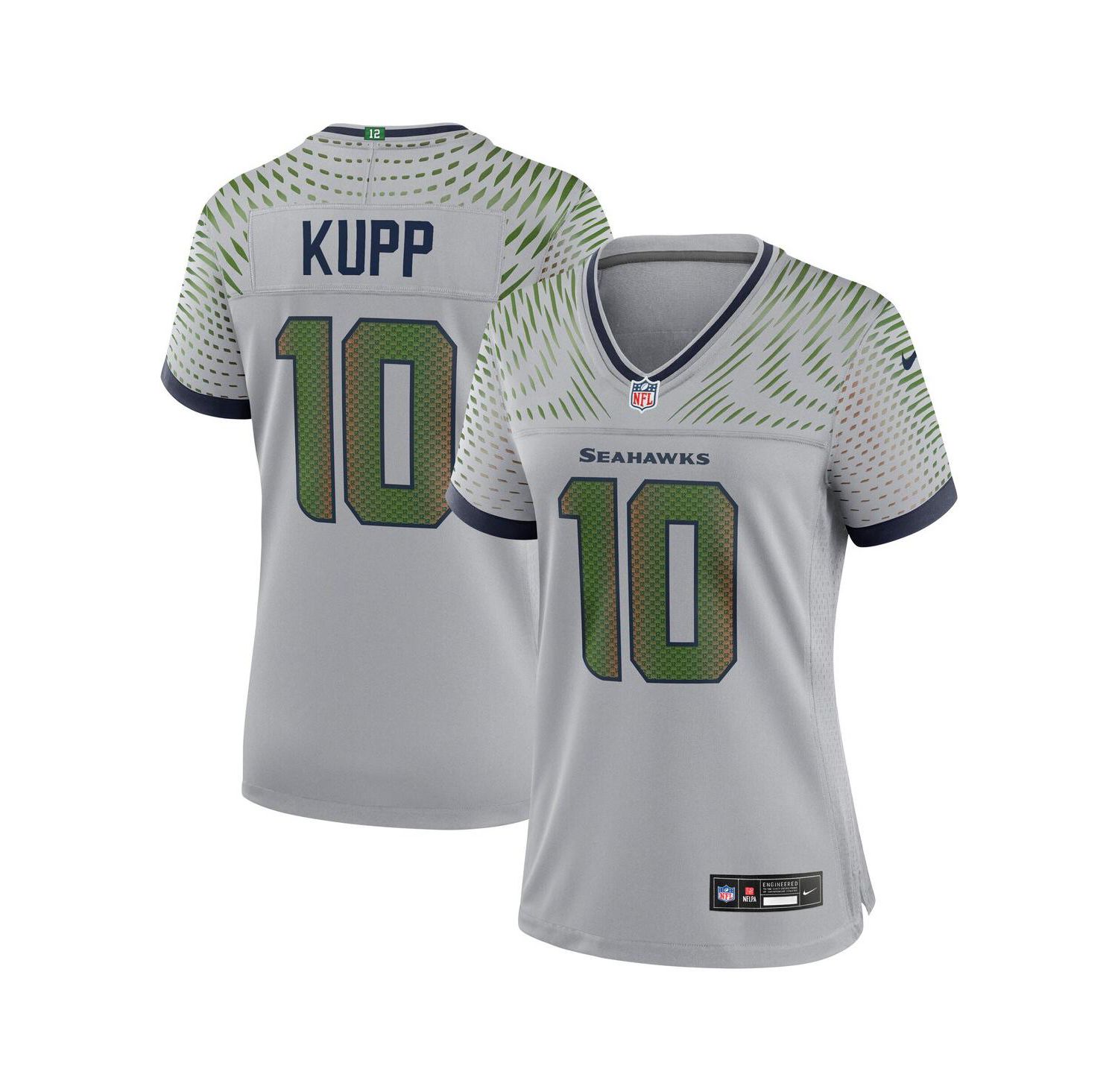Women's Cooper Kupp Wolf Gray Seattle Seahawks 2025 Rivalries Collection Game Jersey